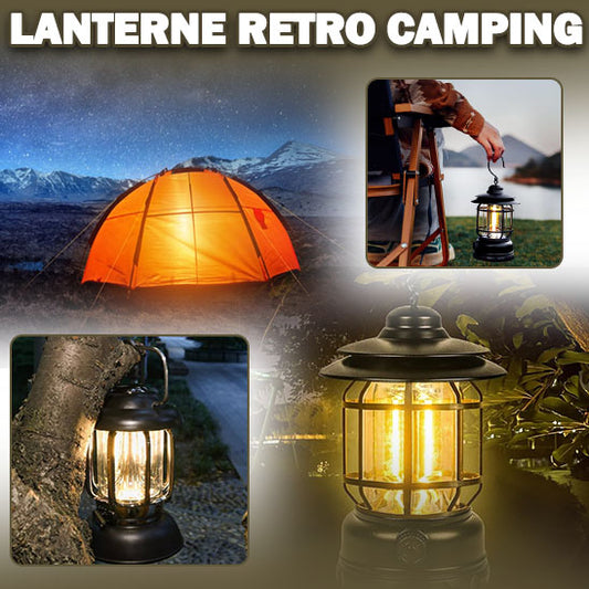 Lanterne de camping portable rétro